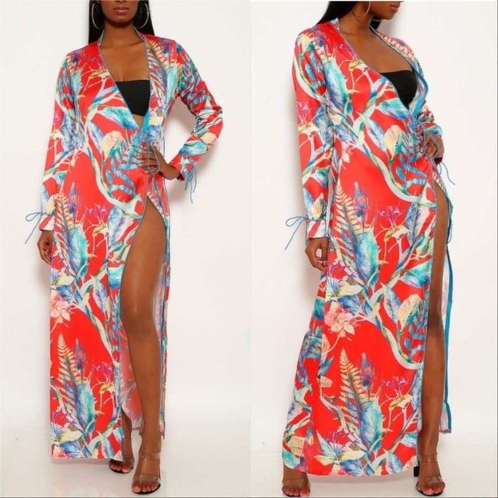 FLORAL KIMONO - Picture 2 of 4